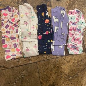 5 for $25 toddler girl pajamas size 12-18 months